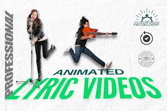 create animated lyric music video for your song