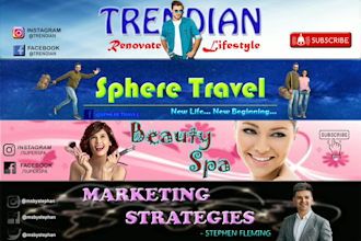 design youtube channel banner art