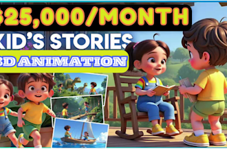 animate 3d kids animation stories that grow channels and passive revenue