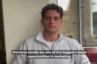 build a welcome email flow or campaign in klaviyo or mailchimp