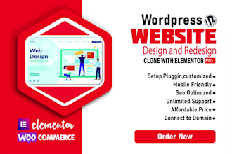 do modern wordpress website and redesign wordpress website