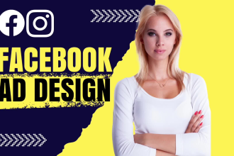 design facebook, meta, instagram or google ad images with premium graphic design