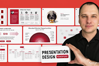 design powerpoint pitch deck and powerpoint presentation
