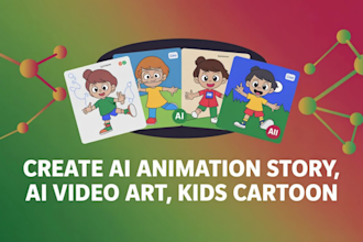 create ai animation story, ai video art, short ai video for social media