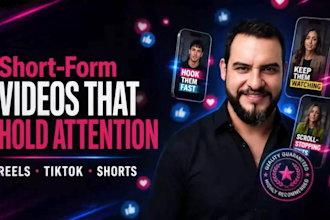 edit engaging tiktok, reels and shorts professionally