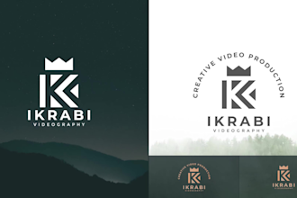 design modern minimalist business logo with full branding kit