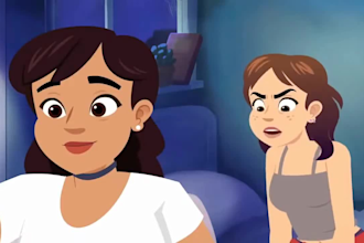 do 2d music video animation, 2d anime fighting animation, 2d cartoon animation