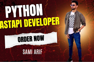 be your fastapi python api developer and do api development