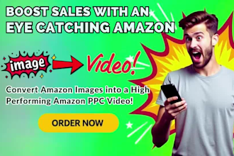 create an eye catching amazon PPC video using your listing images