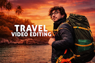 edit your  travel, ads, drone, and vlog videos