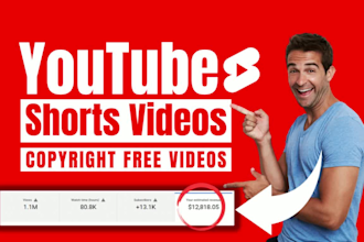 create a youtube shorts channel with 30 videos