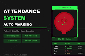 build face recognition attendance system in python