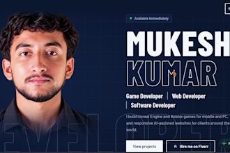 develop high quality websites and portfolio websites