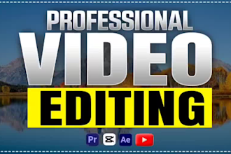edit reels, vlogs, tiktok, youtube, podcast and all type of video editing