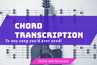 transcribe accurate chords and create a professional chord sheet