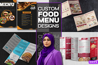 design food menu, restaurant and digital menu