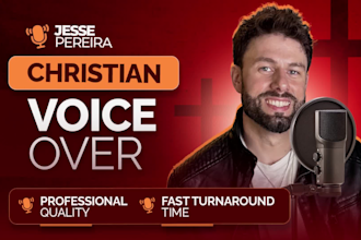be your american male professional voiceover artist for your christian media