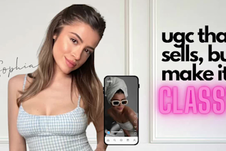create aesthetic fashion, beauty ugc video ads tiktok and ig