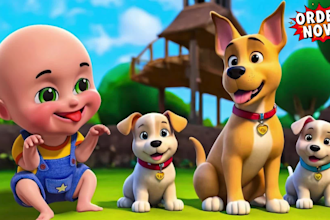 do high viral monetizable kids educational video with  ai voiceover