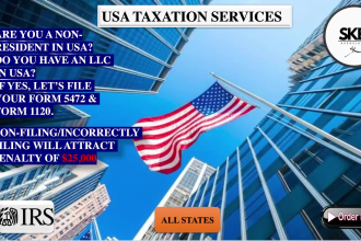 prepare and file US tax form 5472 and 1120 proforma with irs