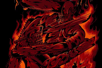 draw anime dark art fanart or original character
