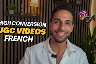 be your male ugc video creator in french for ads
