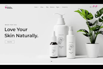 skincare shopify store skin care website shopify skincare store skincare website