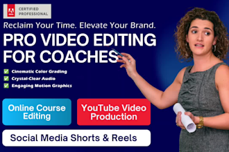 be your professional video editor for online courses and coaching content
