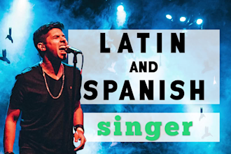 record latin male vocals in spanish for your song