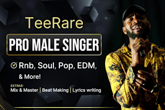 be your passionate male singer and professional songwriter