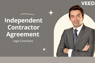 write, review legal contractor agreement