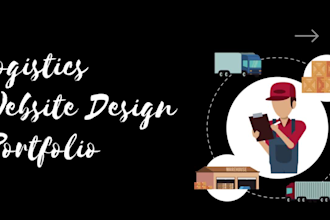 design logistics website, trucking, freight broker, cargo website