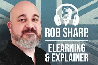 record a british male explainer voice over narration