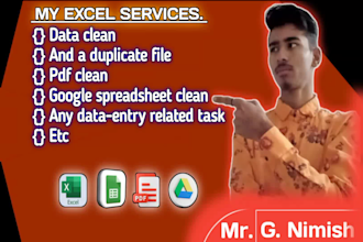 give you data clean format etc in excel