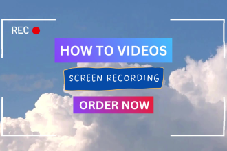 do screen recording video with voiceover full HD screen capture video