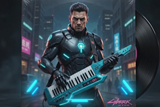 create a cinematic animated album cover and a spotify canvas