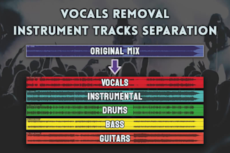 remove vocals or separate instrument tracks from any song