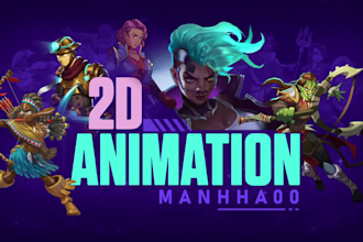 create 2d spine animations for game characters and items