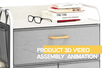 installation instruction assembly product video 3d animation