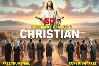 make 50 christian motivational videos for youtube