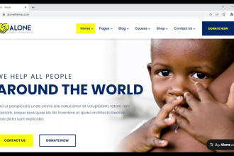 design ngo website, professional design, free premium theme