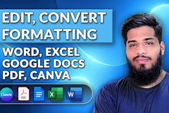 format and design professional business documents in word and google docs