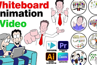 create an engaging whiteboard animation video or whiteboard animations