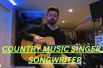 be your authentic country pop singer, songwriter and music producer