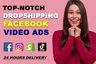 create shopify facebook video ads and dropshipping video ads
