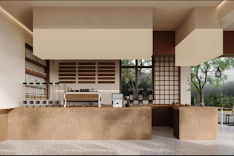 design your cafe bar or restaurant interior with realistic 3d renders