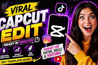 create viral capcut video templates for tiktok and instagram reels