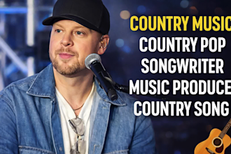 produce and sing country song country pop country music and songwriter