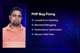 fix PHP or laravel bugs, errors, and issues in your web app