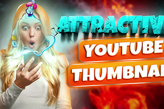 design amazing youtube thumbnail